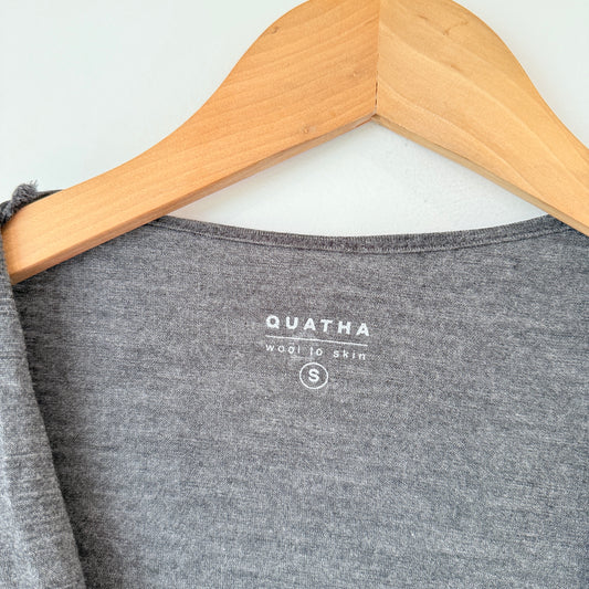 Quotha Size S Grey Wrap Cardigan