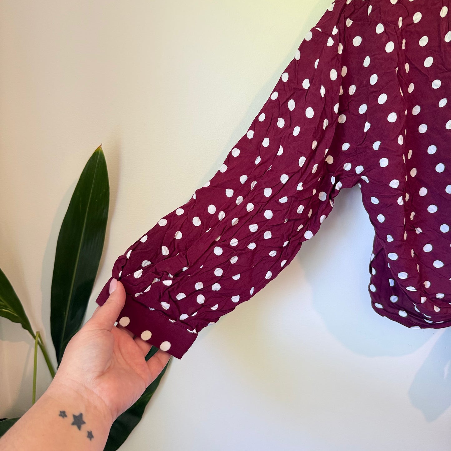 Zara Woman Polka Dot Wrap Tie Size M