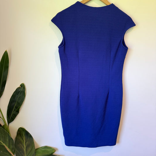Mirrou Cobalt Blue Bodycon Dress – Size L