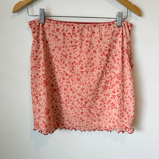 Urban Outfitters Size L Floral Mini Skirt