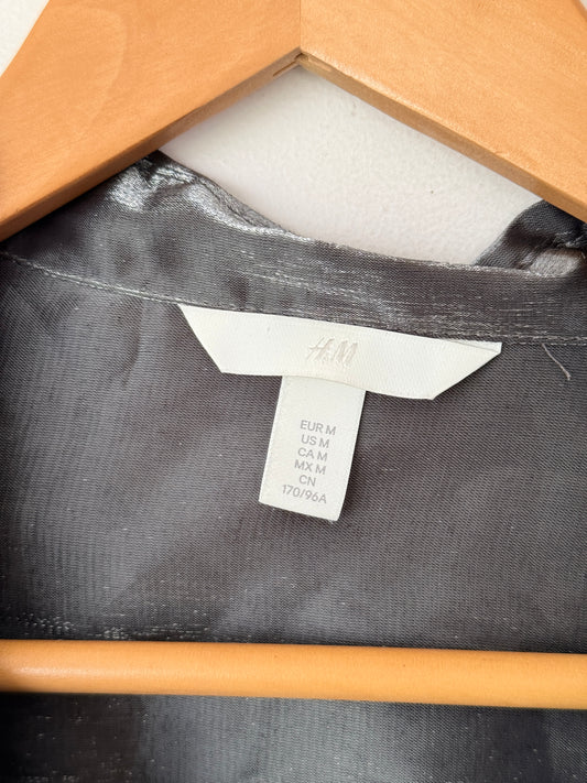 H & M Size XXL Long-Sleeved Shimmer Shirt