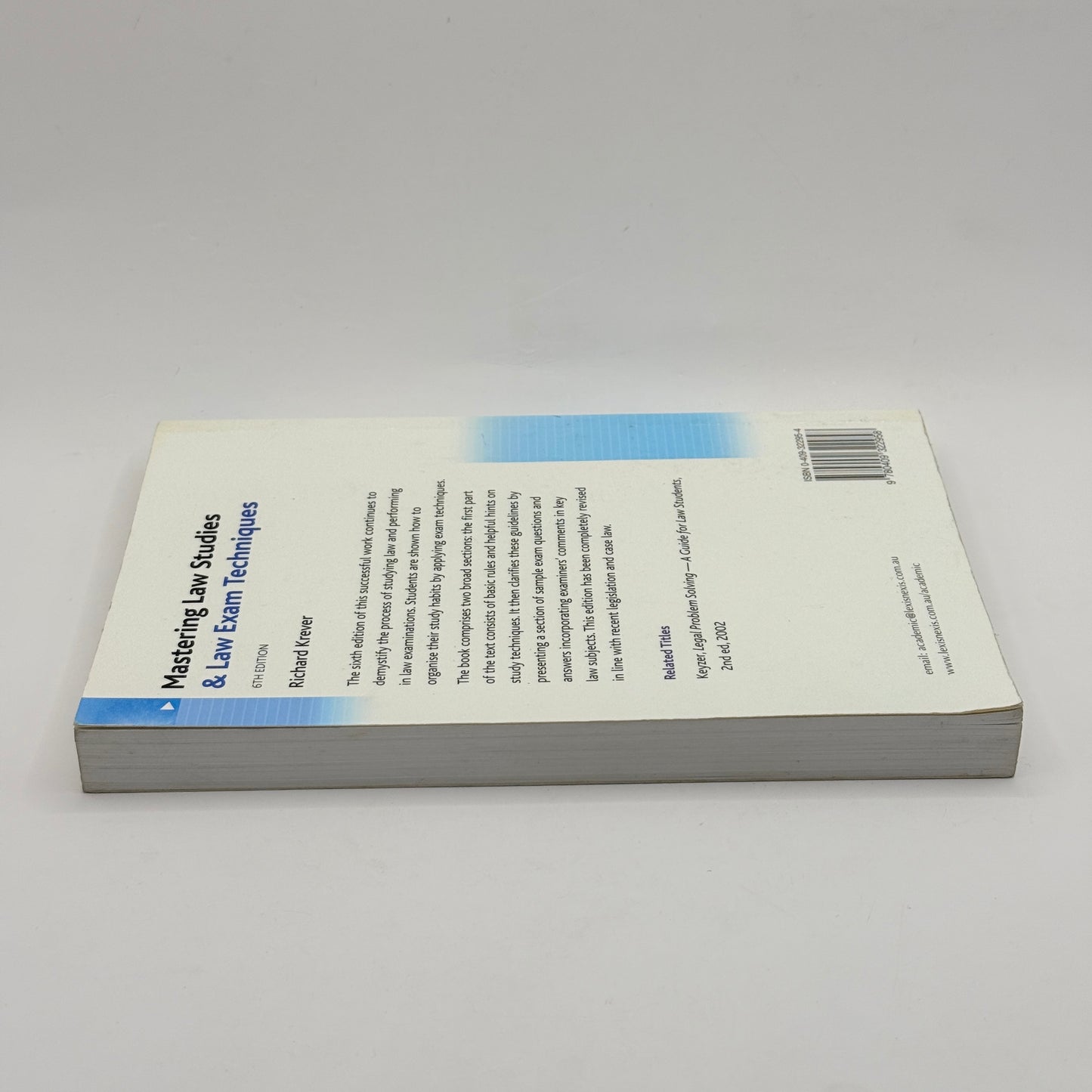 Mastering Law Studies & Law Exam Techniques by Richard Krever