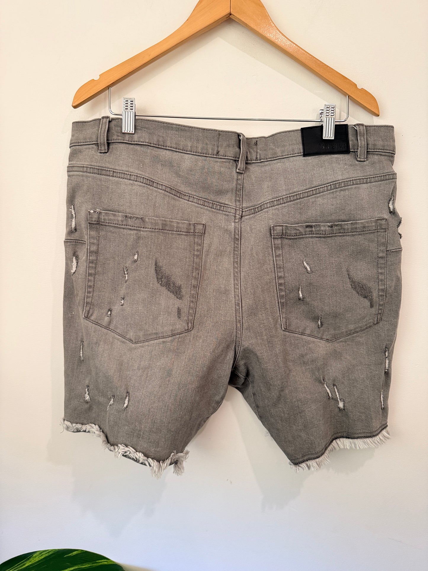Garage Size 97 Distressed Denim Shorts