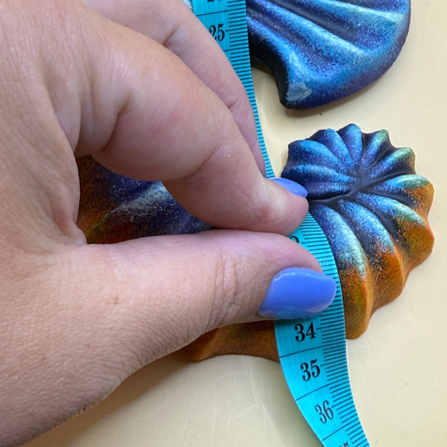 Large Textured Seahorse Wall / Garden Decor – 35cm