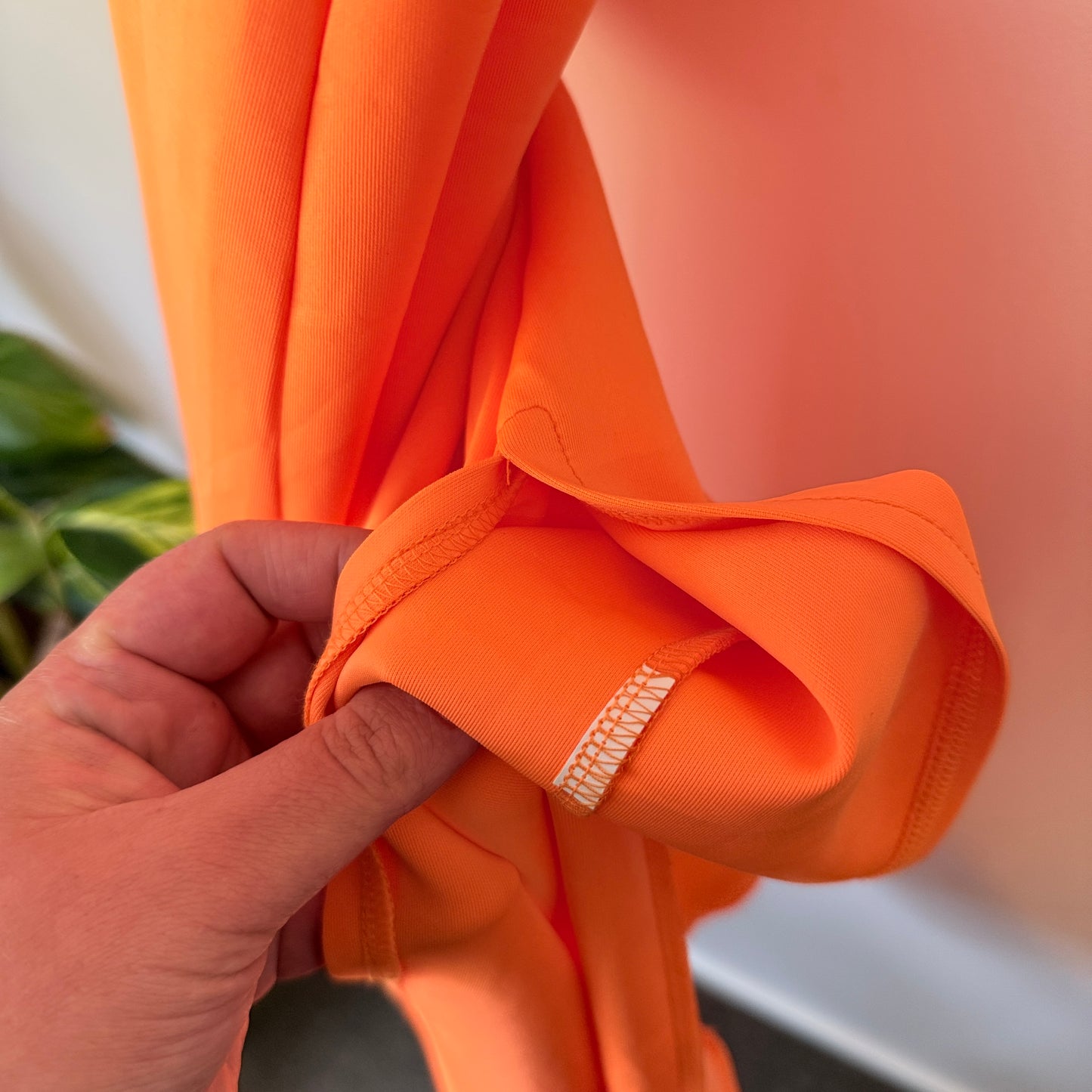 Reverse Neon Orange Midi Slip Dress Size XL