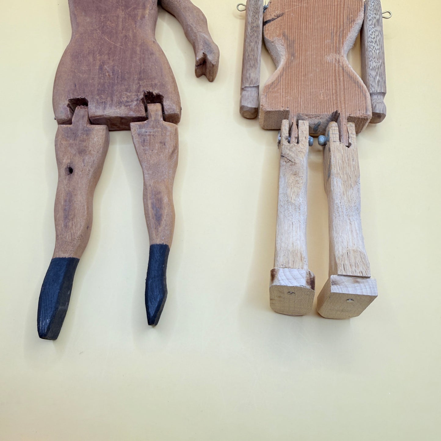 Vintage Wooden Dolls - Set of 2