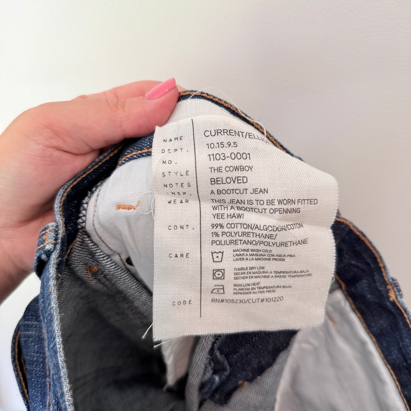 Current/Elliott The Cowboy Beloved Bootcut Jeans Size 25