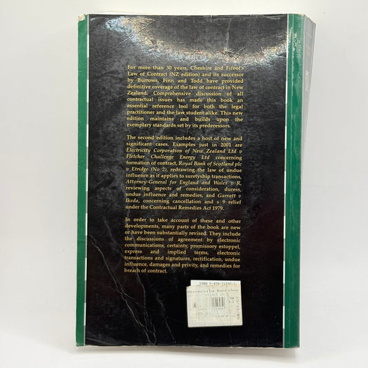 Law of Contract in New Zealand (Second Edition)