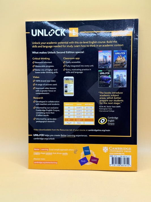 Unlock 1: Reading, Writing & Critical Thinking – Student’s Book (2nd Edition)