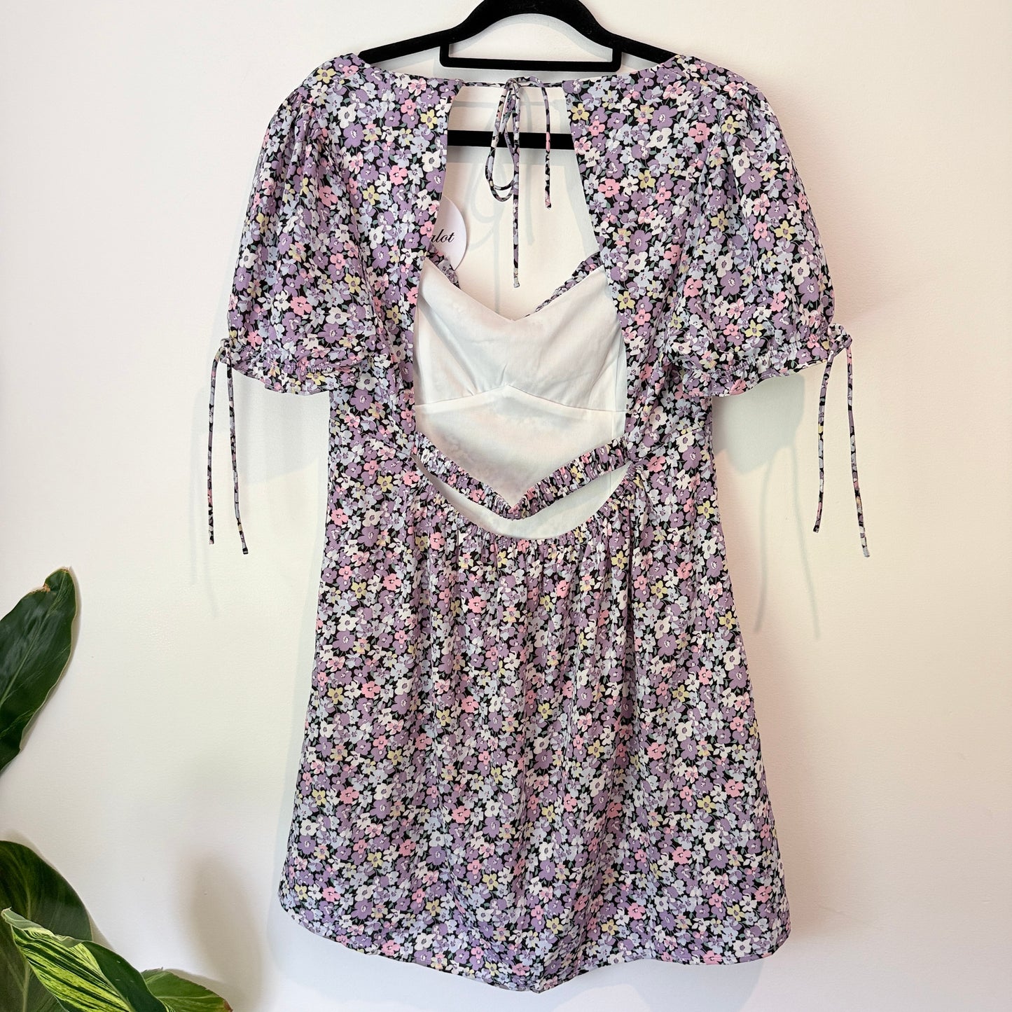Showpo Felicity Dress Purple Floral Size 12