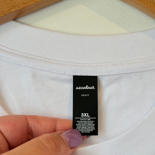 AS Colour Heavy Tee – White 3XL