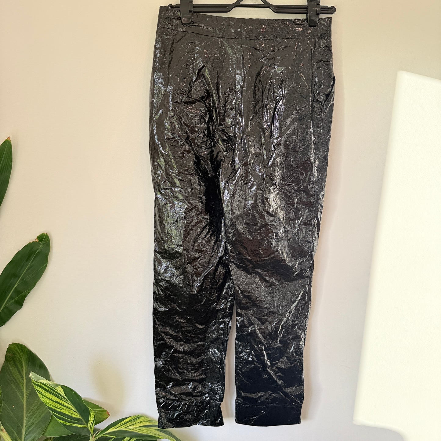 Georgia Alice Waist 76cm Black Vinyl Pants