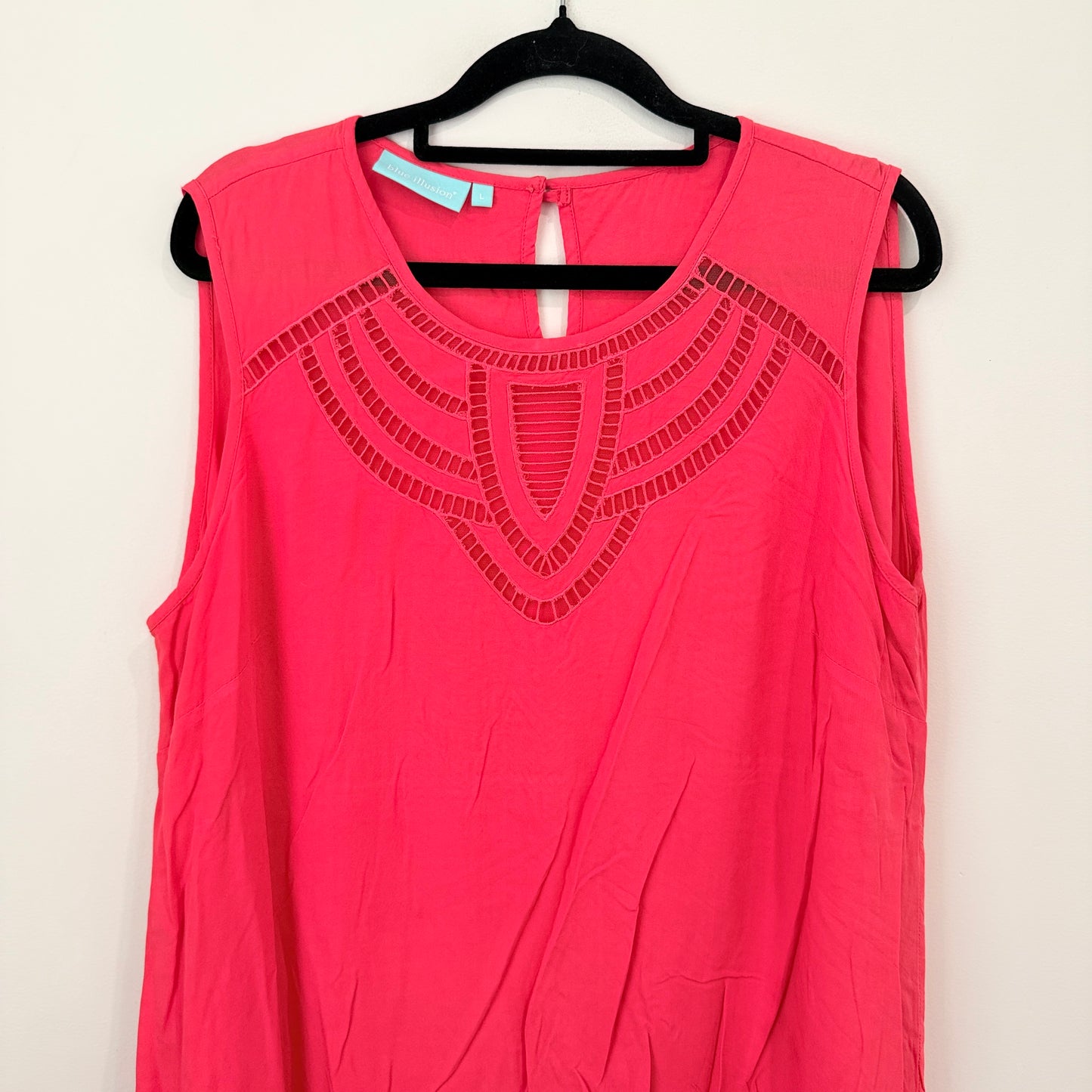 Blue Illusion Size Viscose Dress