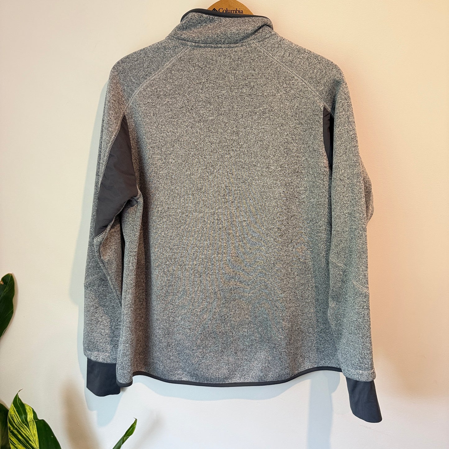 Active & Co Size 16 Gray Full-Zip Fleece Jacket Turquoise Accents