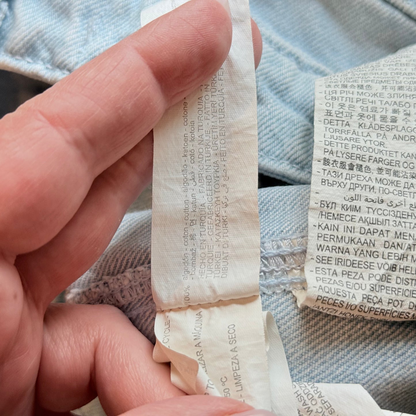 Zara Size 6 Denim Shorts with Cutout Sides