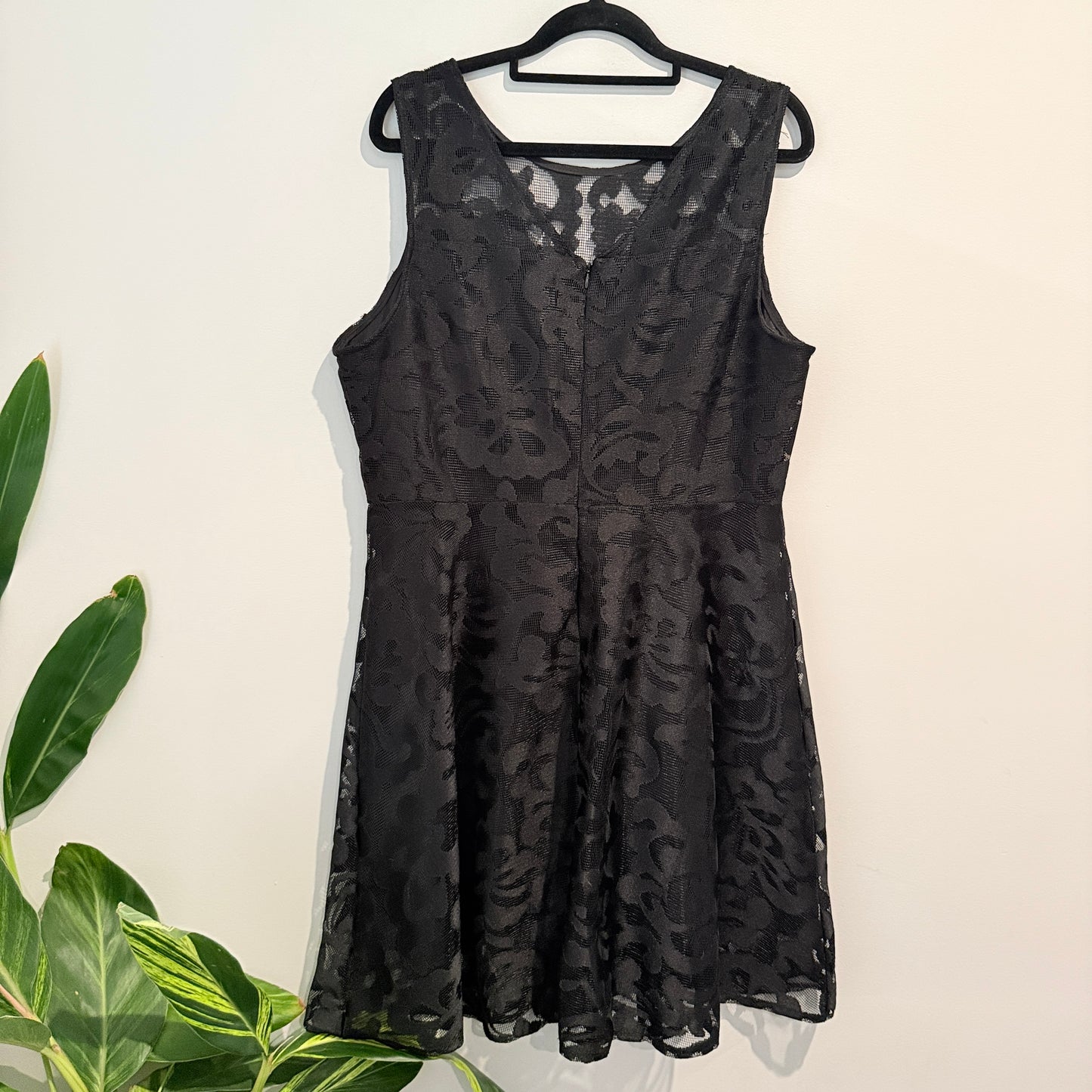 Unknown Brand Size U/Arm 53cm Black Lace Mini Dress