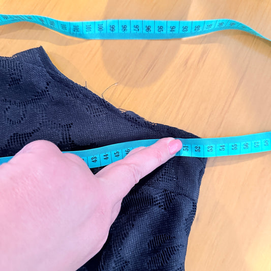 Unknown Brand Size U/Arm 53cm Black Lace Mini Dress