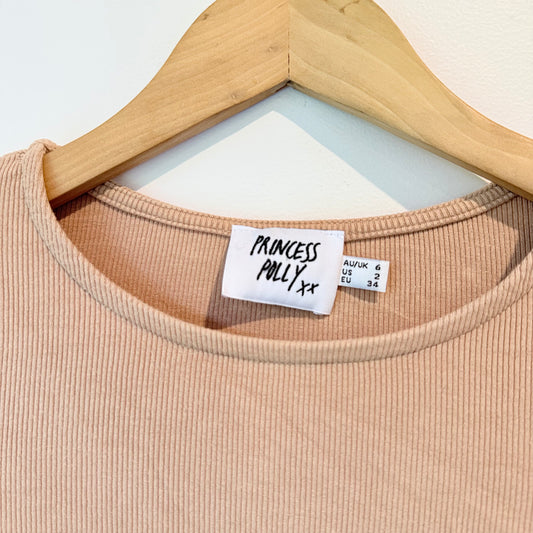 Princess Polly Size 6 Ribbed Top