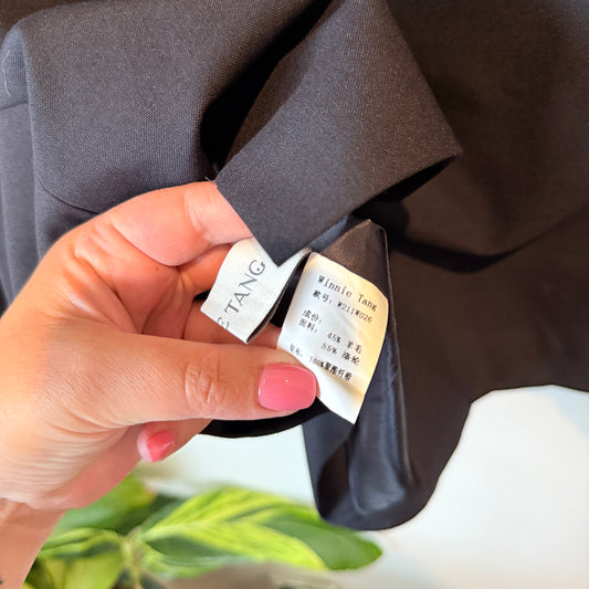 Winnie Tang Size L Navy Blue Blazer