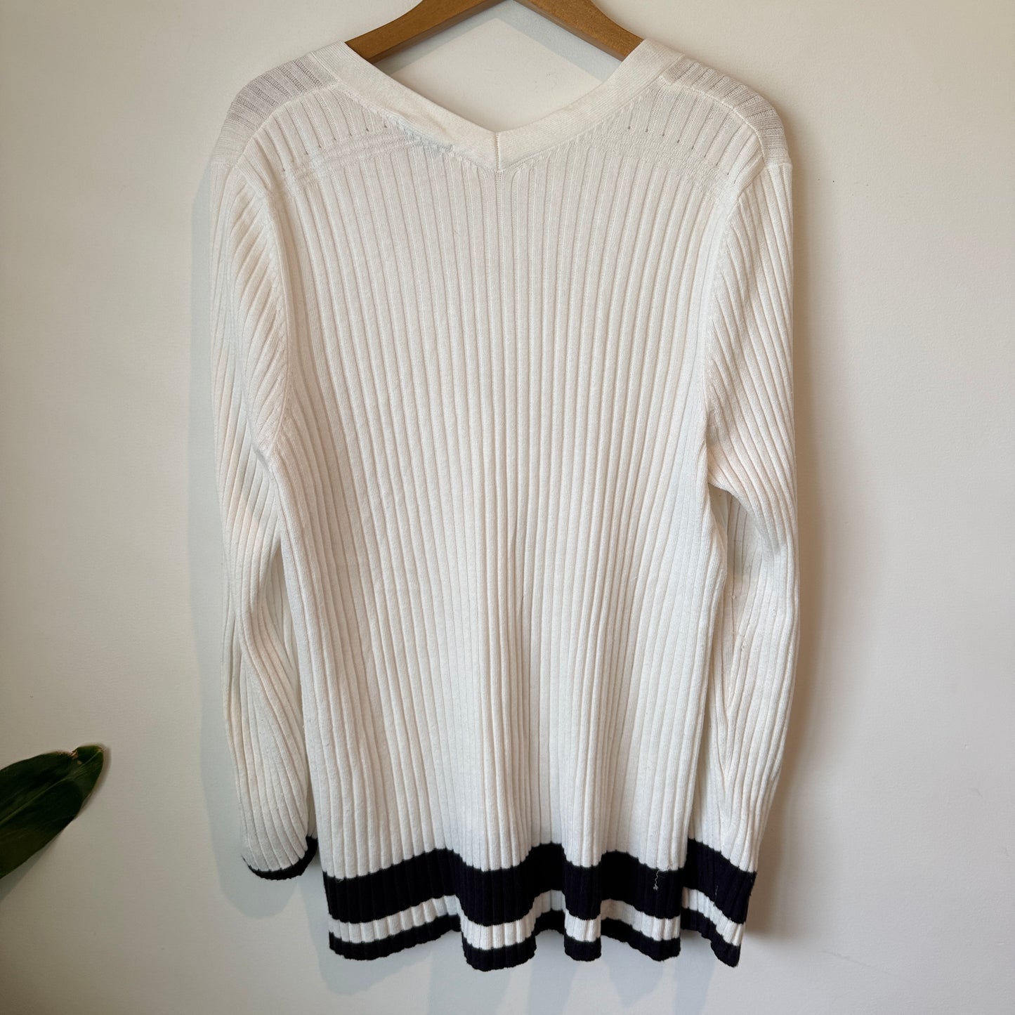 Grace Hill Size XL Ribbed Cardigan