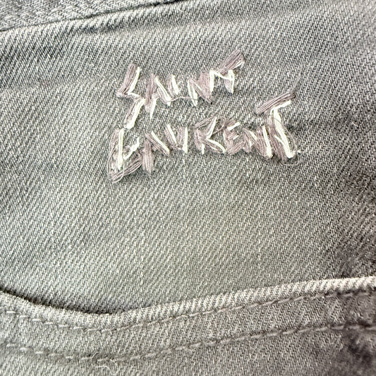 Saint Laurent Etienne Jeans Size M/SL-LW Black