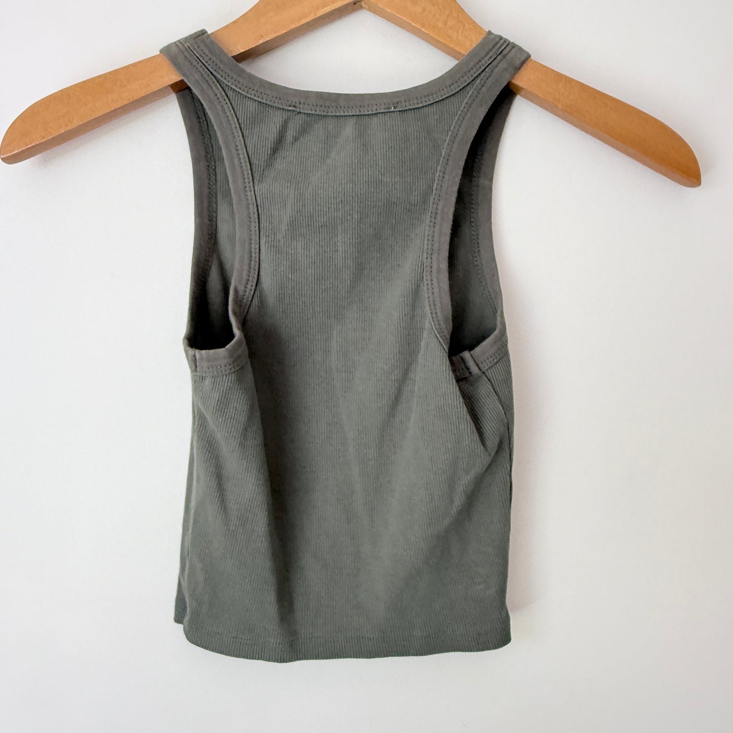 Love Lulu Size 6 Sofia Olive Tank Top