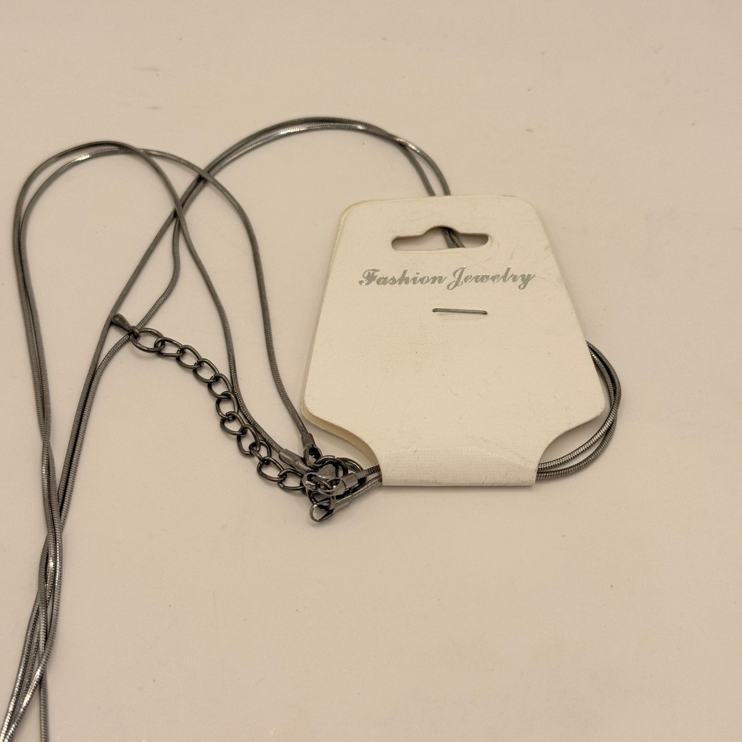 Silver Multi-Ring Pendant Necklace