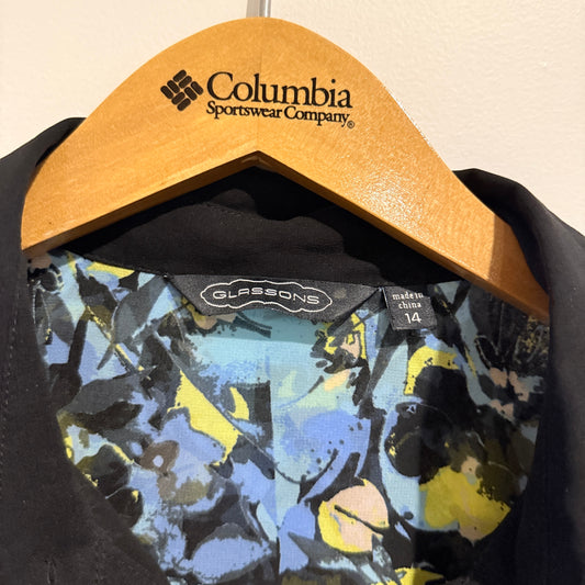 Glassons Size 14 Long Sleeve Honey Floral Blouse