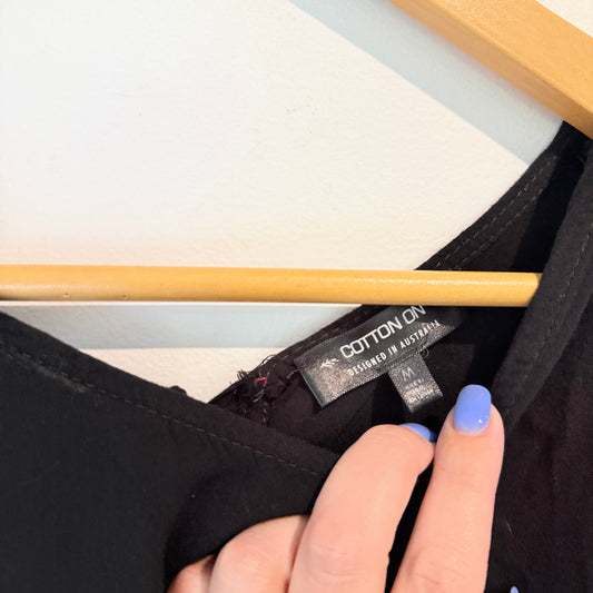 Cotton On Size M Black Playsuit