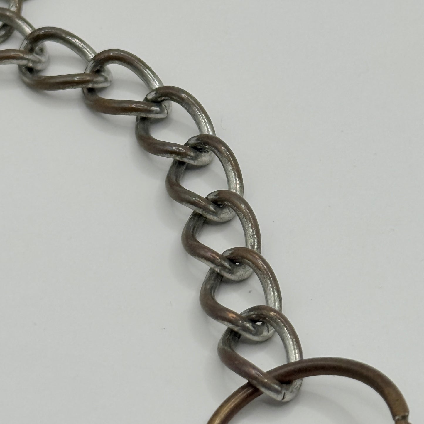 Mixed-Metal Ring Link Necklace