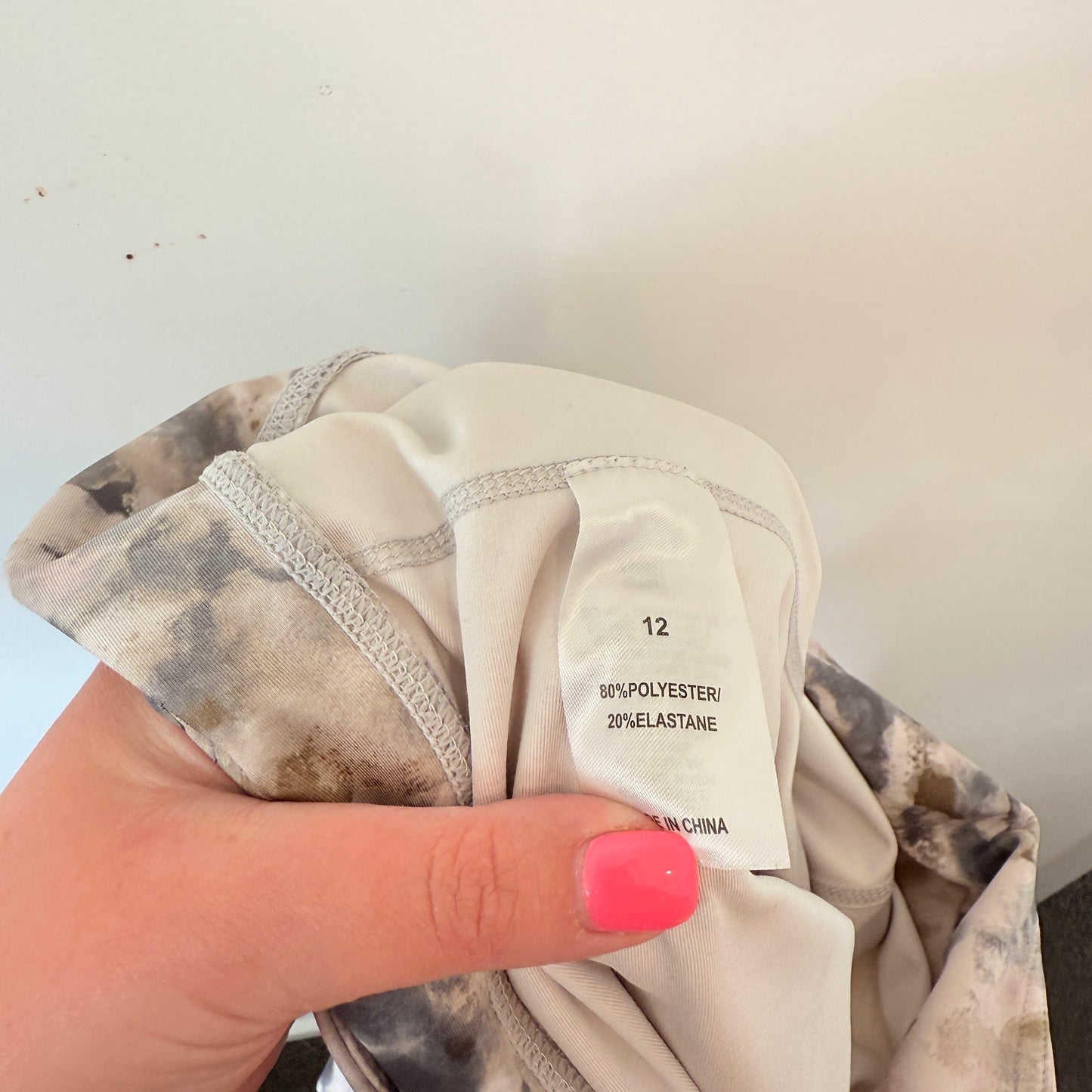 Everlast Size 12 Printed High Waist Compression Leggings