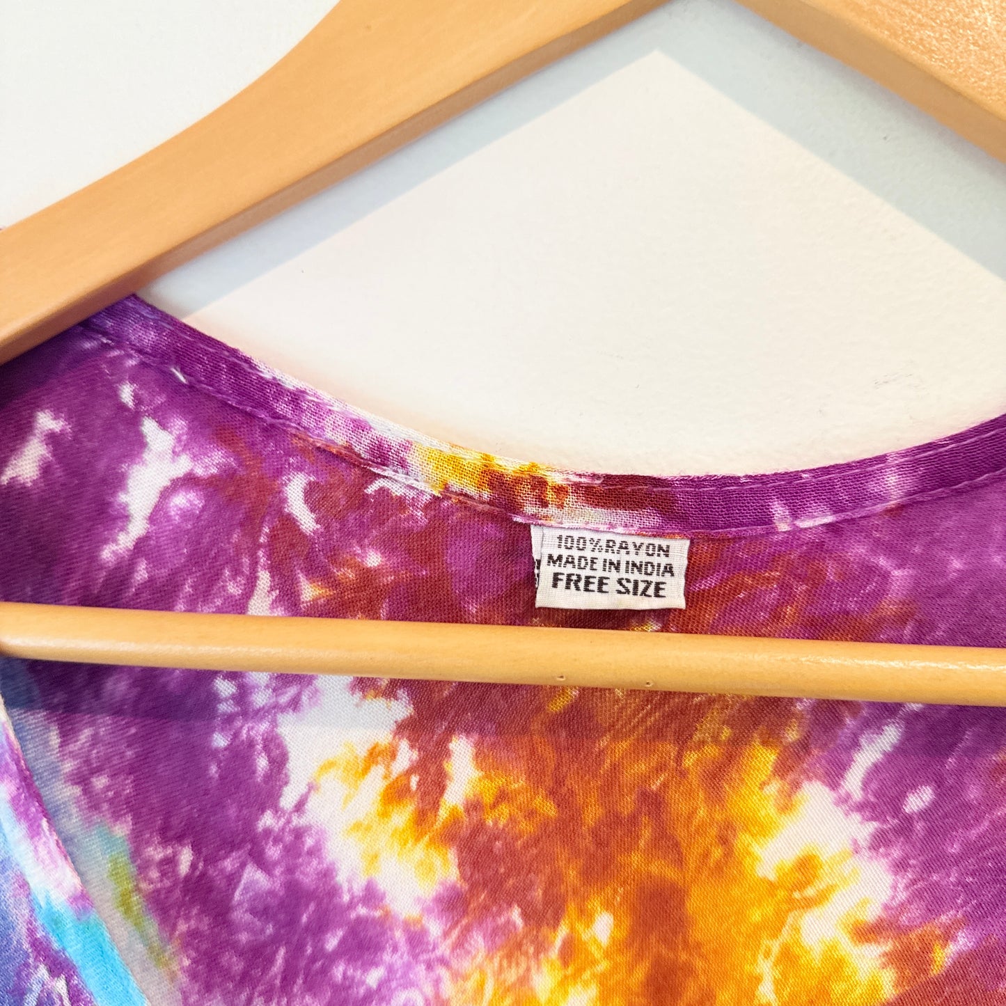 Free Size Tie-Dye Kaftan Dress