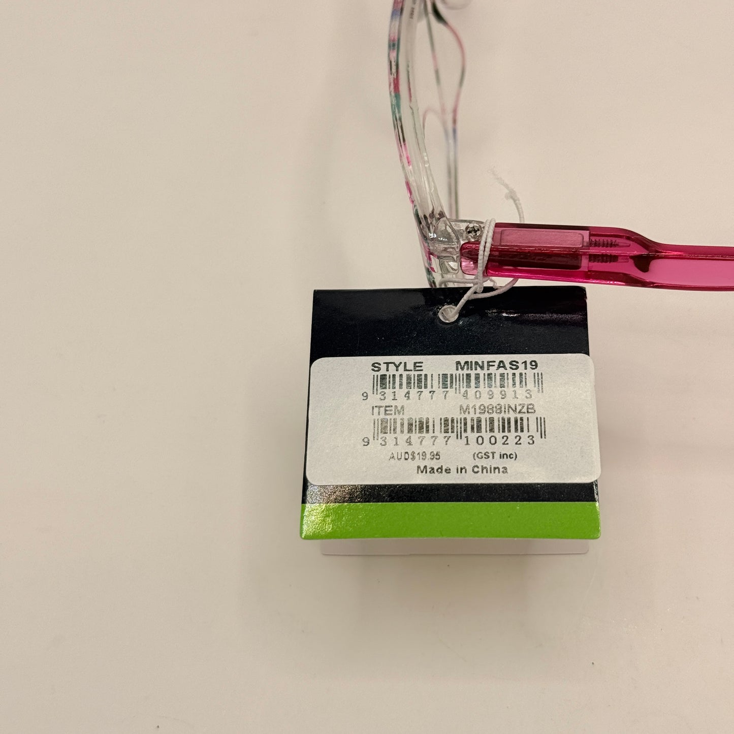 Insight Optics Reading Glasses +1.50 in Pink Patterned Frame