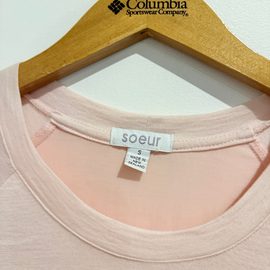 Soeur Size S Light Pink Long-Sleeved Top