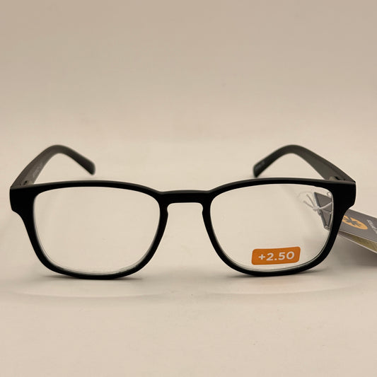 Insight Optics Reading Glasses +2.50 in Classic Black Frame