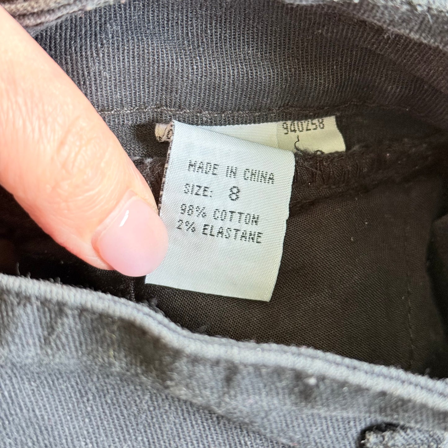 Jay Jays Size 8 Black Denim Shorts