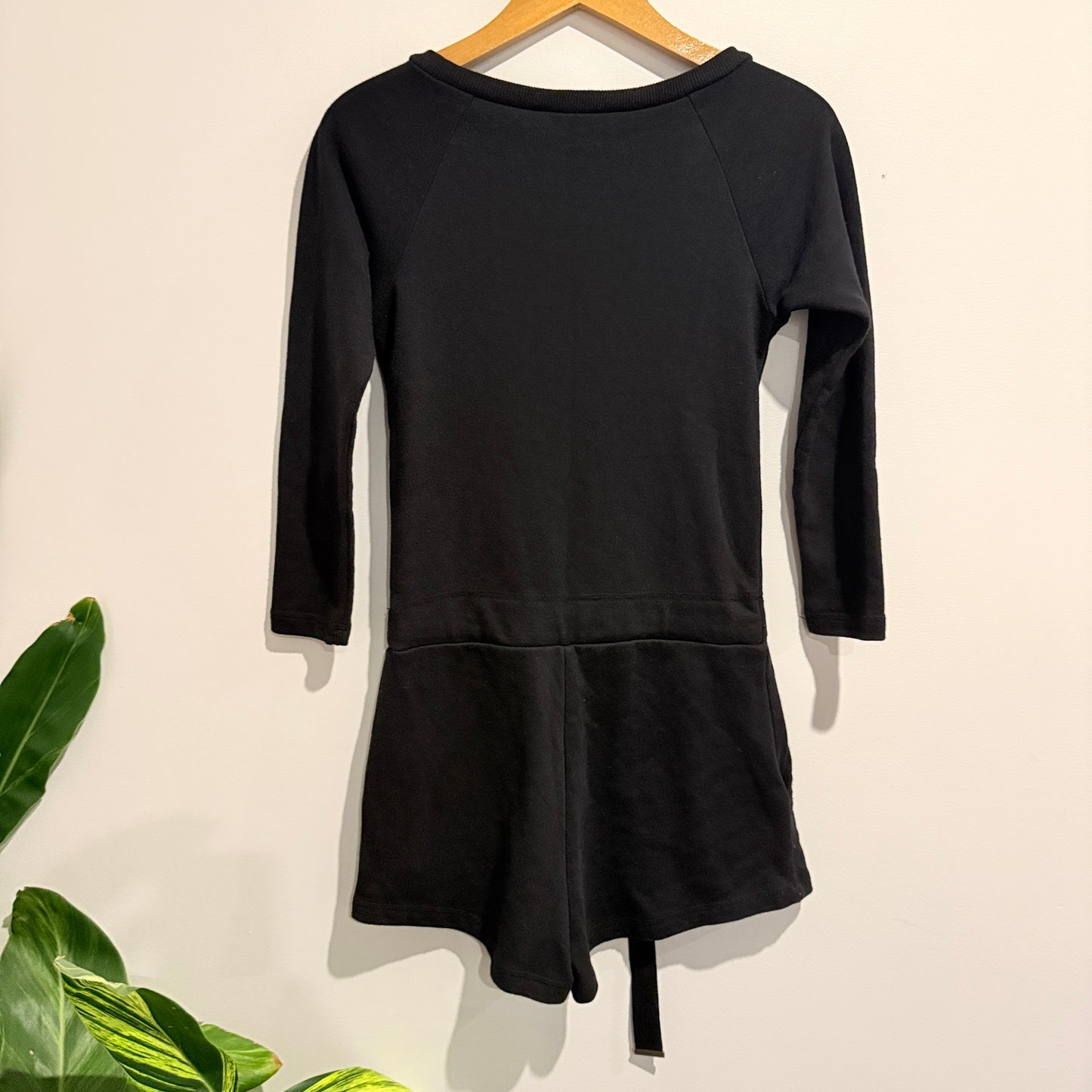 Ruby Size 6 Black Long-Sleeved Romper