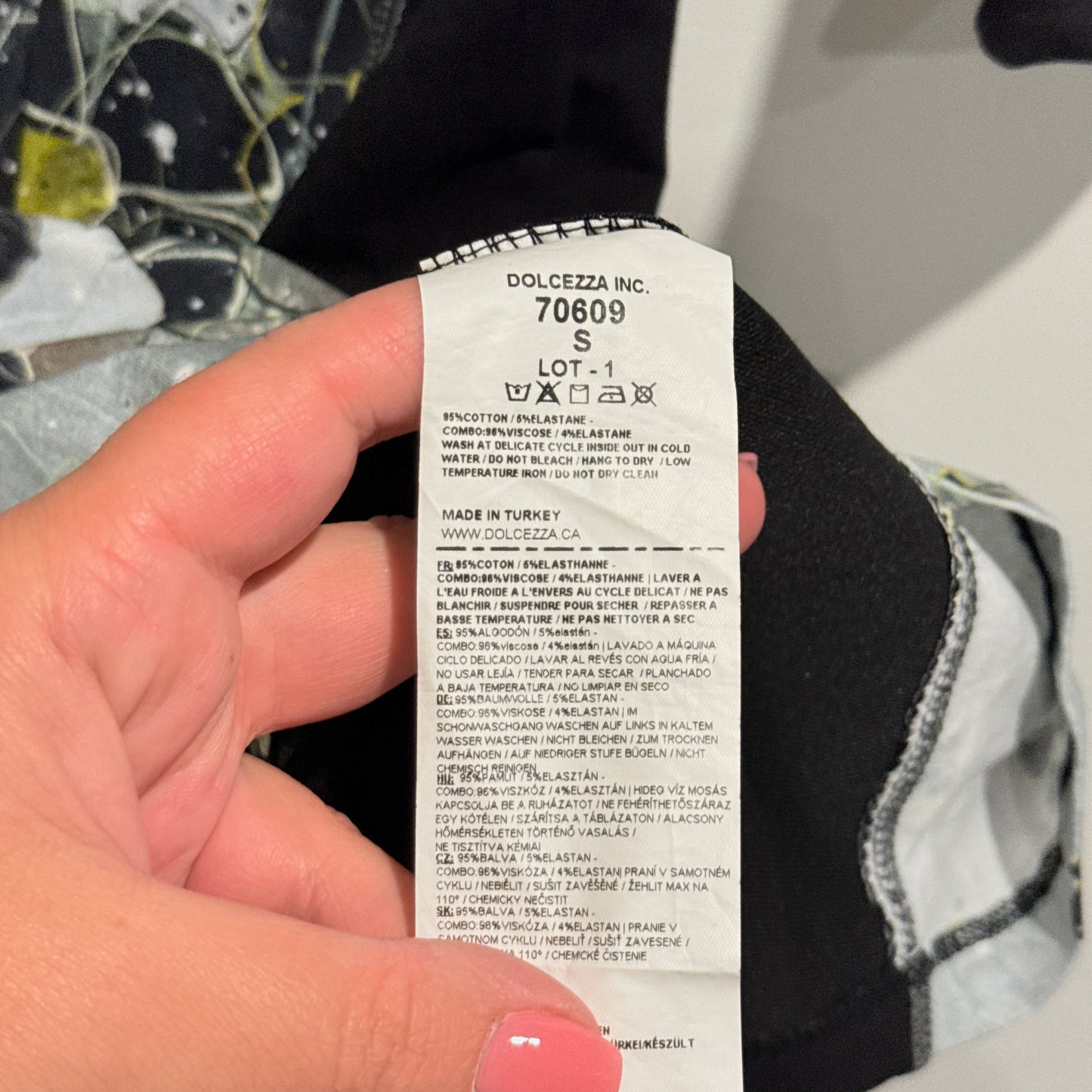 Art Simply Dolcezza Size S Floral Design Dress