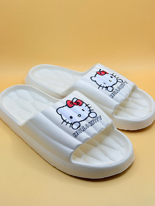 Hello Kitty White Slide Sandals Size 42–43