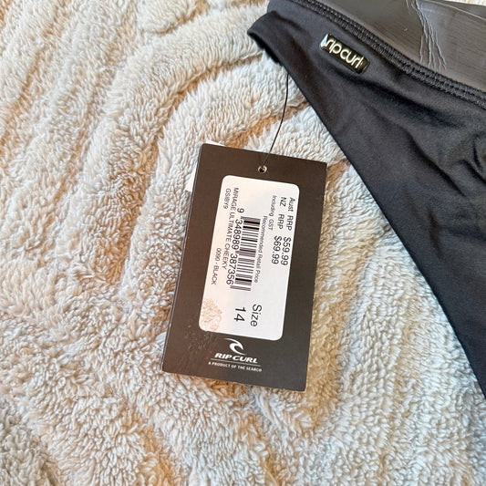 Rip Curl Mirage Ultimate Cheeky Bikini Bottom — Size 14