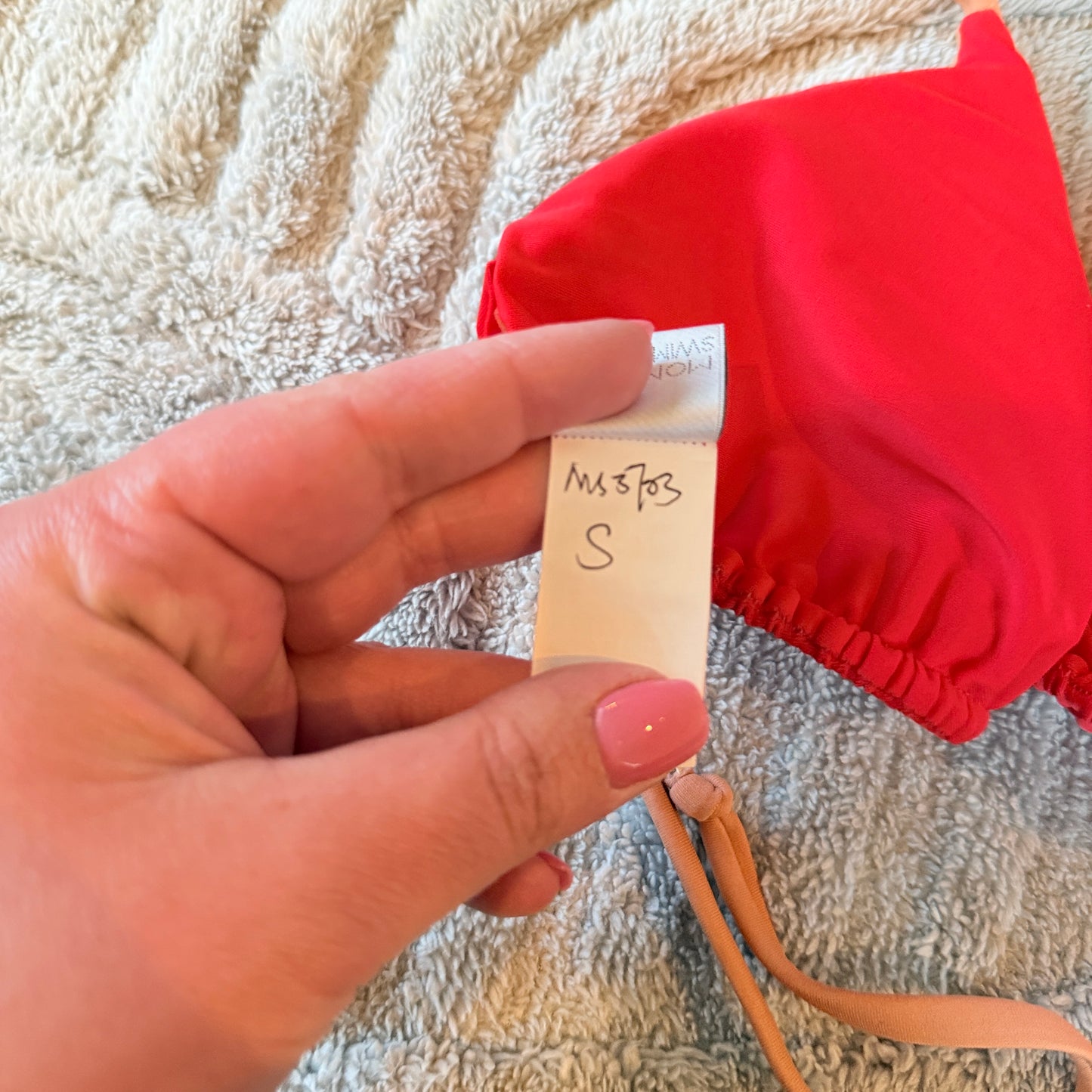 Monday Swimwear Triangle Bikini Top - Size S