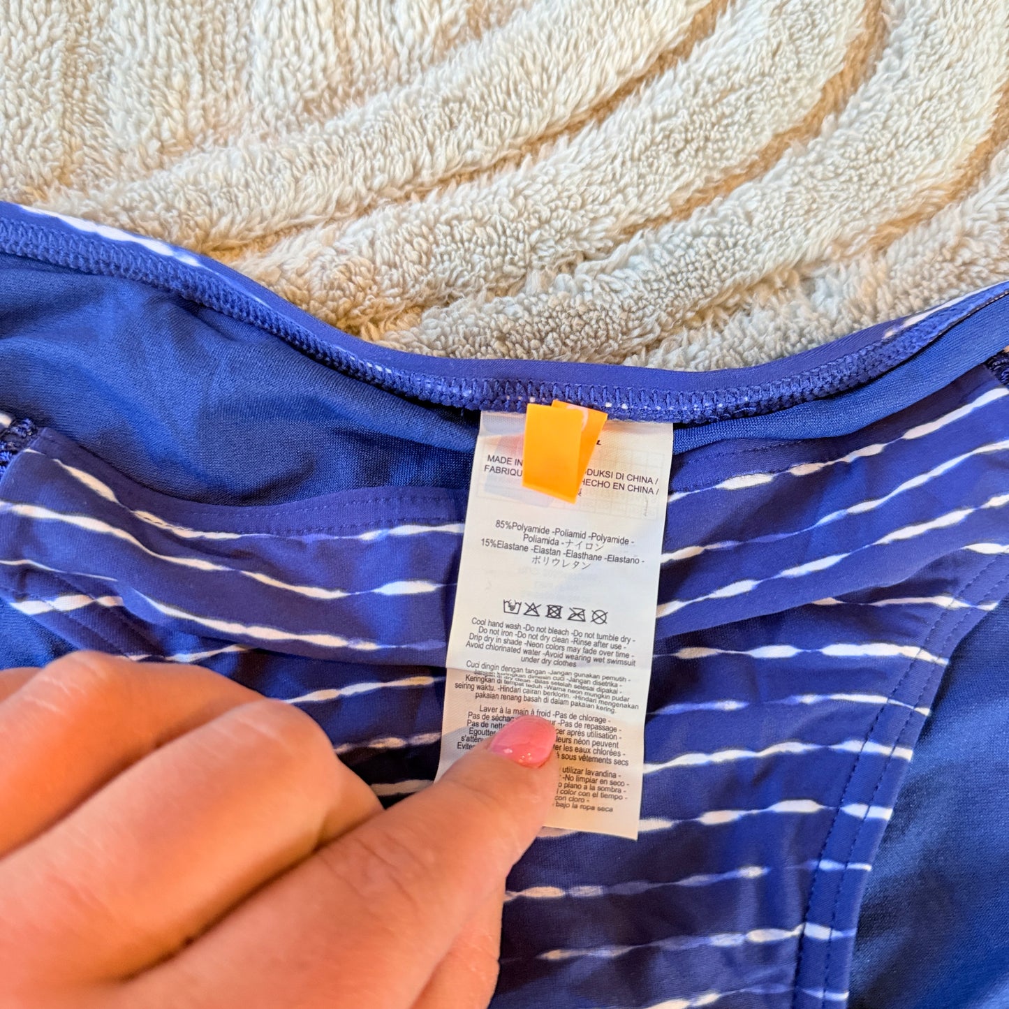 Rip Curl White Out Classic Bikini Pant in Blue & White Stripe