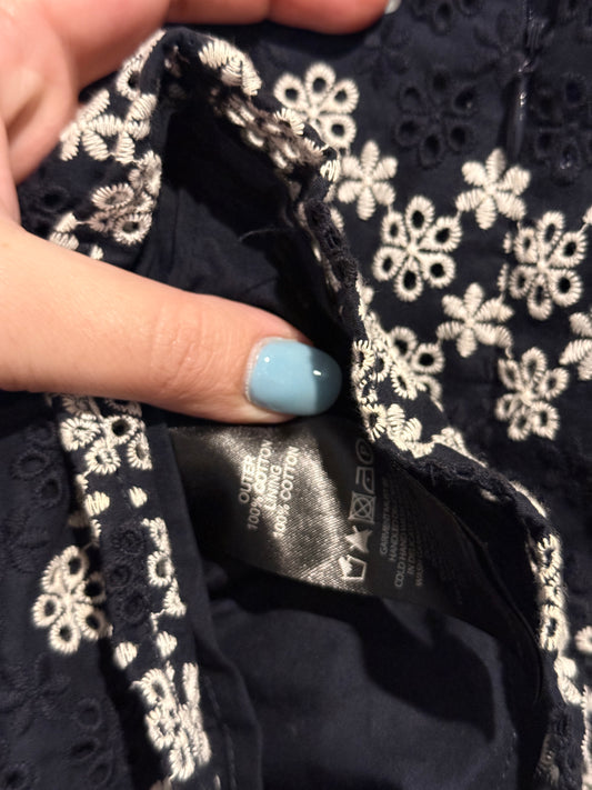 Forever New Size 4 Strapless Embroidered Cottob Top