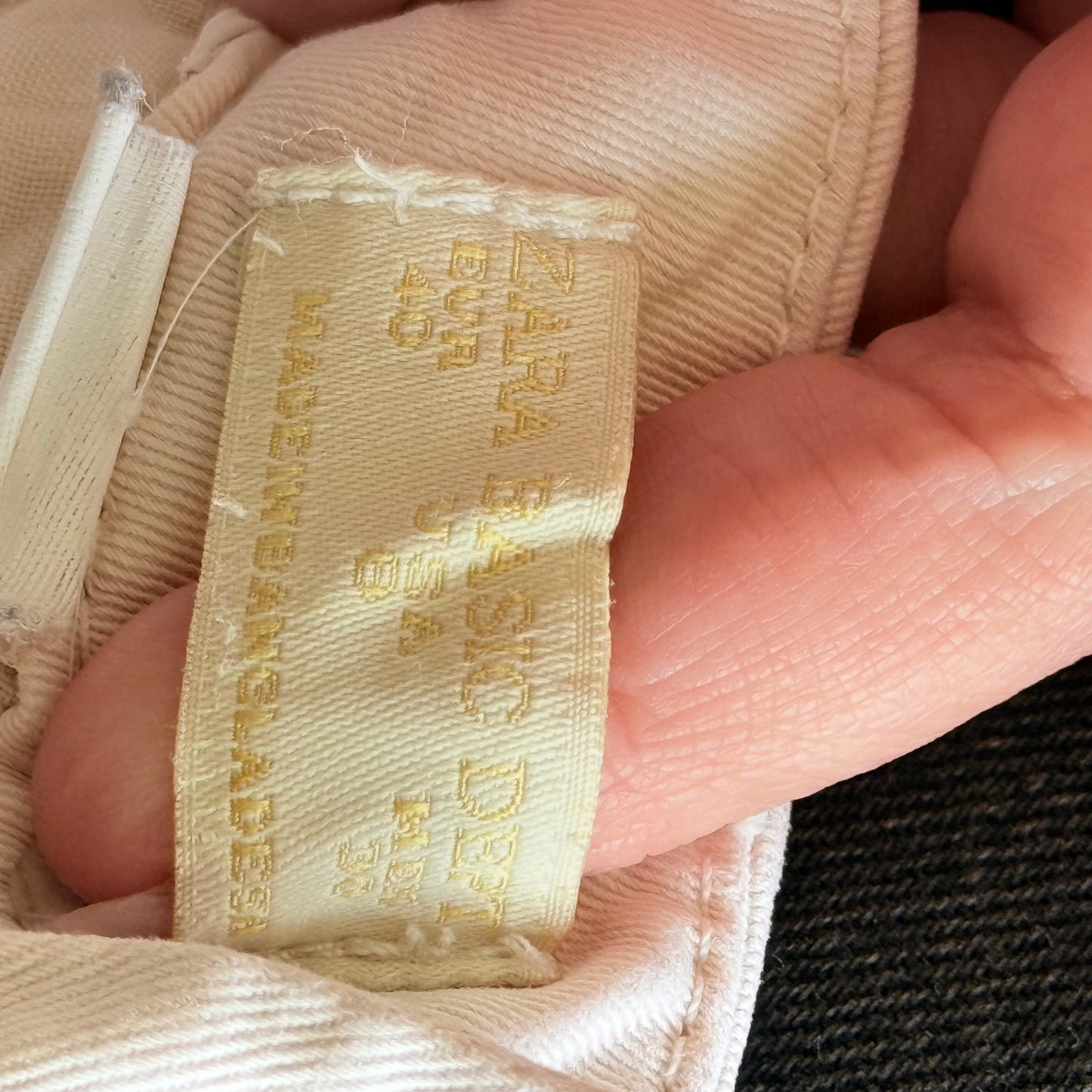 Zara Basic Size 12 Pink Wash Jeans