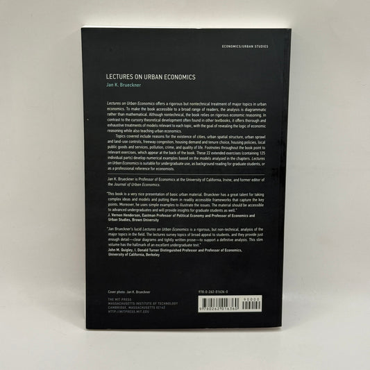 Lectures on Urban Economics by Jan K. Brueckner
