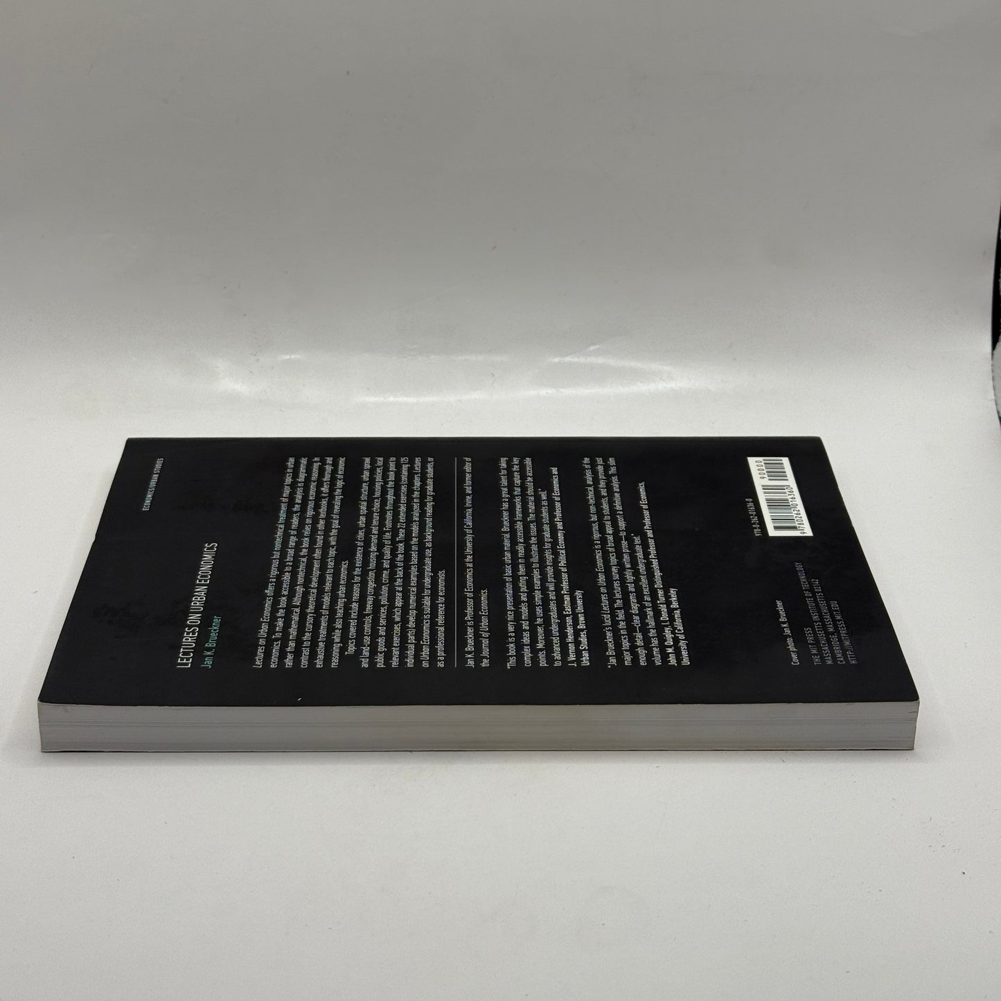 Lectures on Urban Economics by Jan K. Brueckner