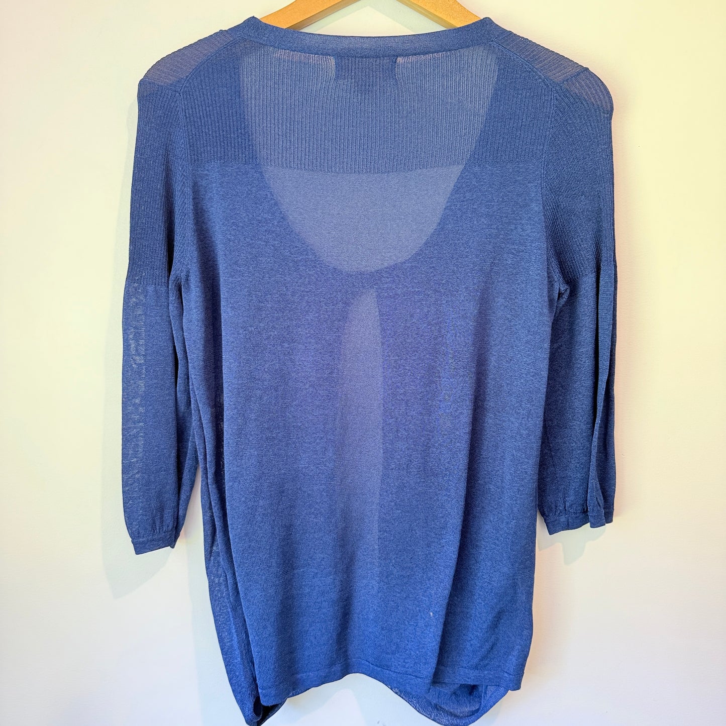 Cllippe (?) NZ Designed Size S Blue Cardigan