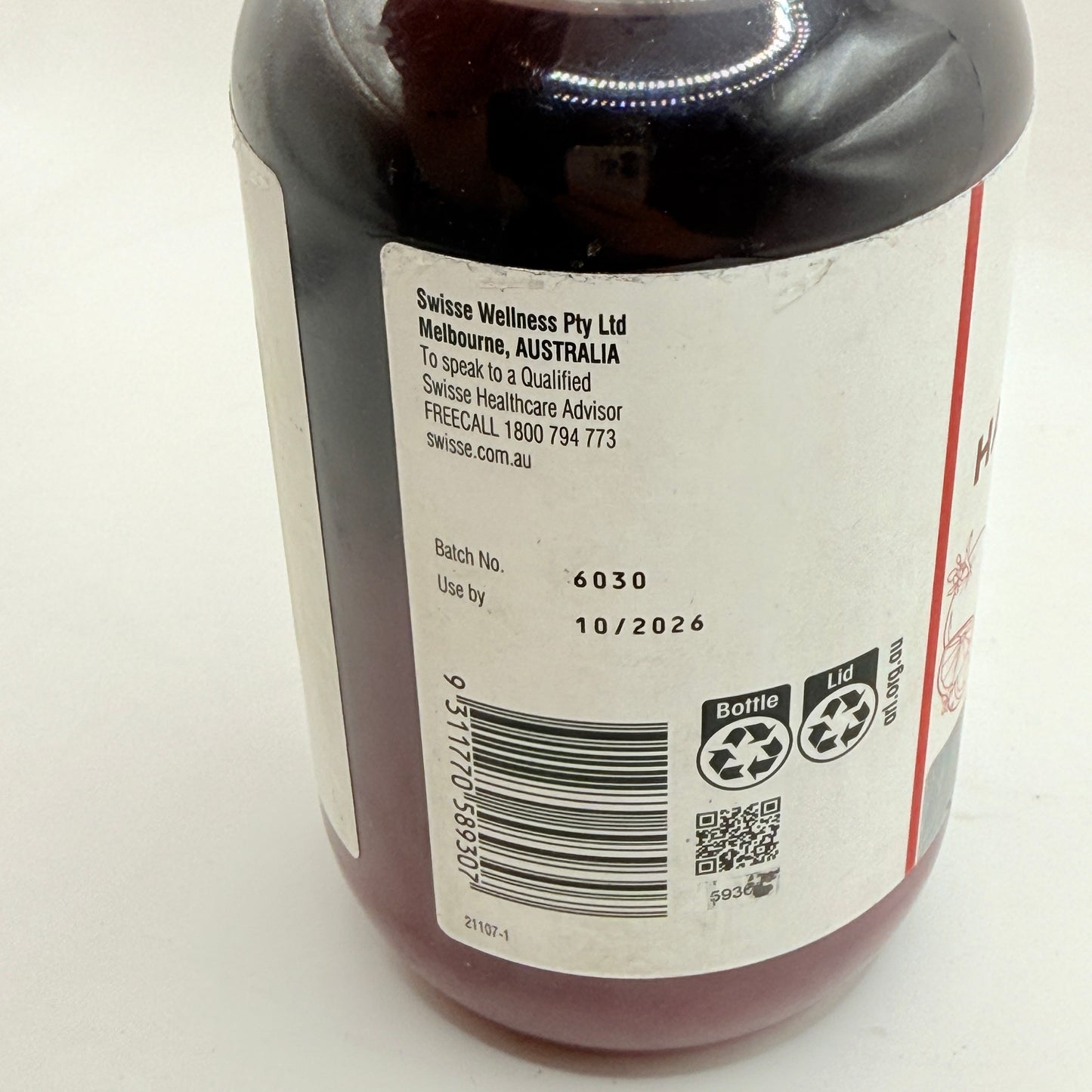 Swisse Beauty Hair Skin Nails Liquid - Blood Orange Flavour - 500ml