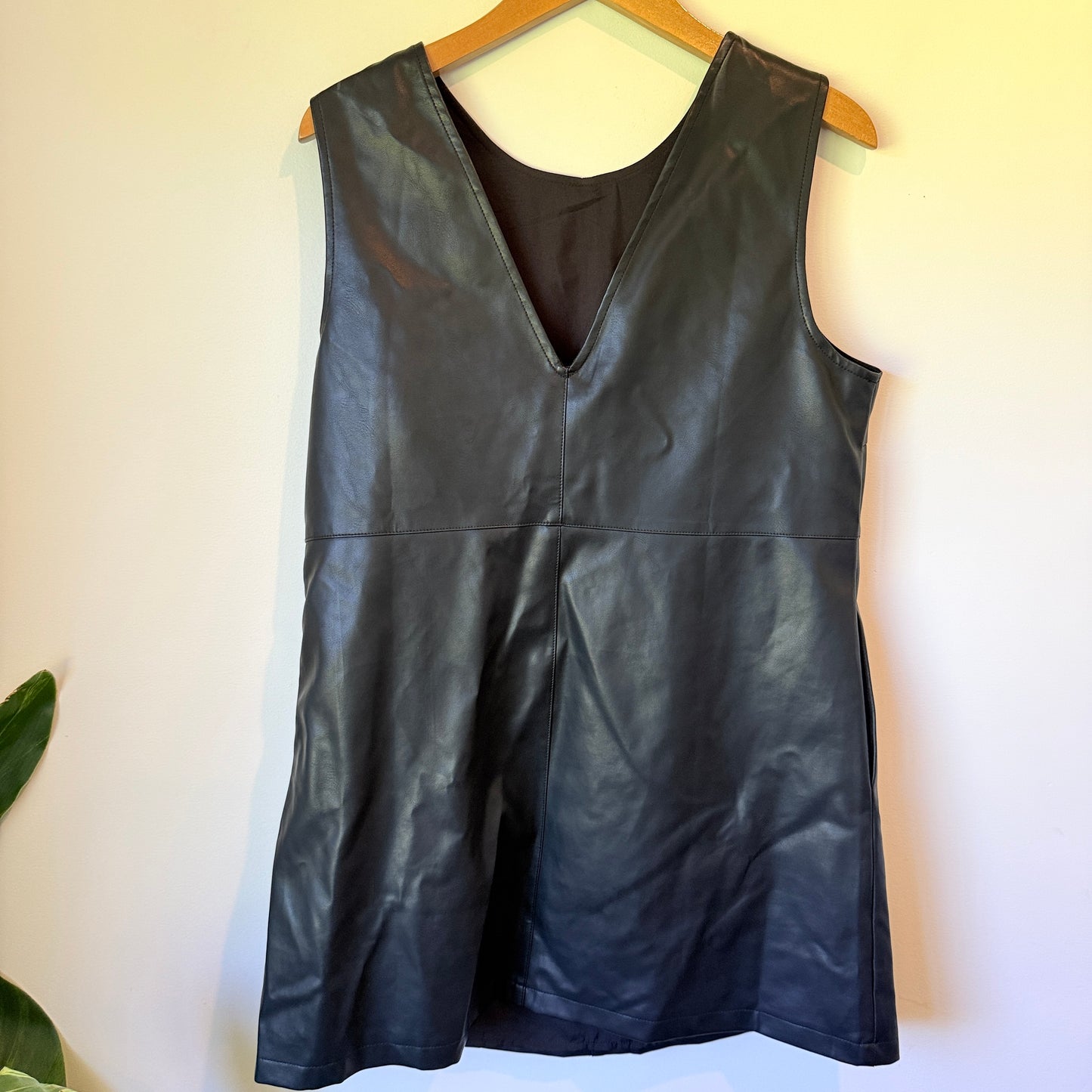 Atmos & Here Size 12 Faux Leather Tunic