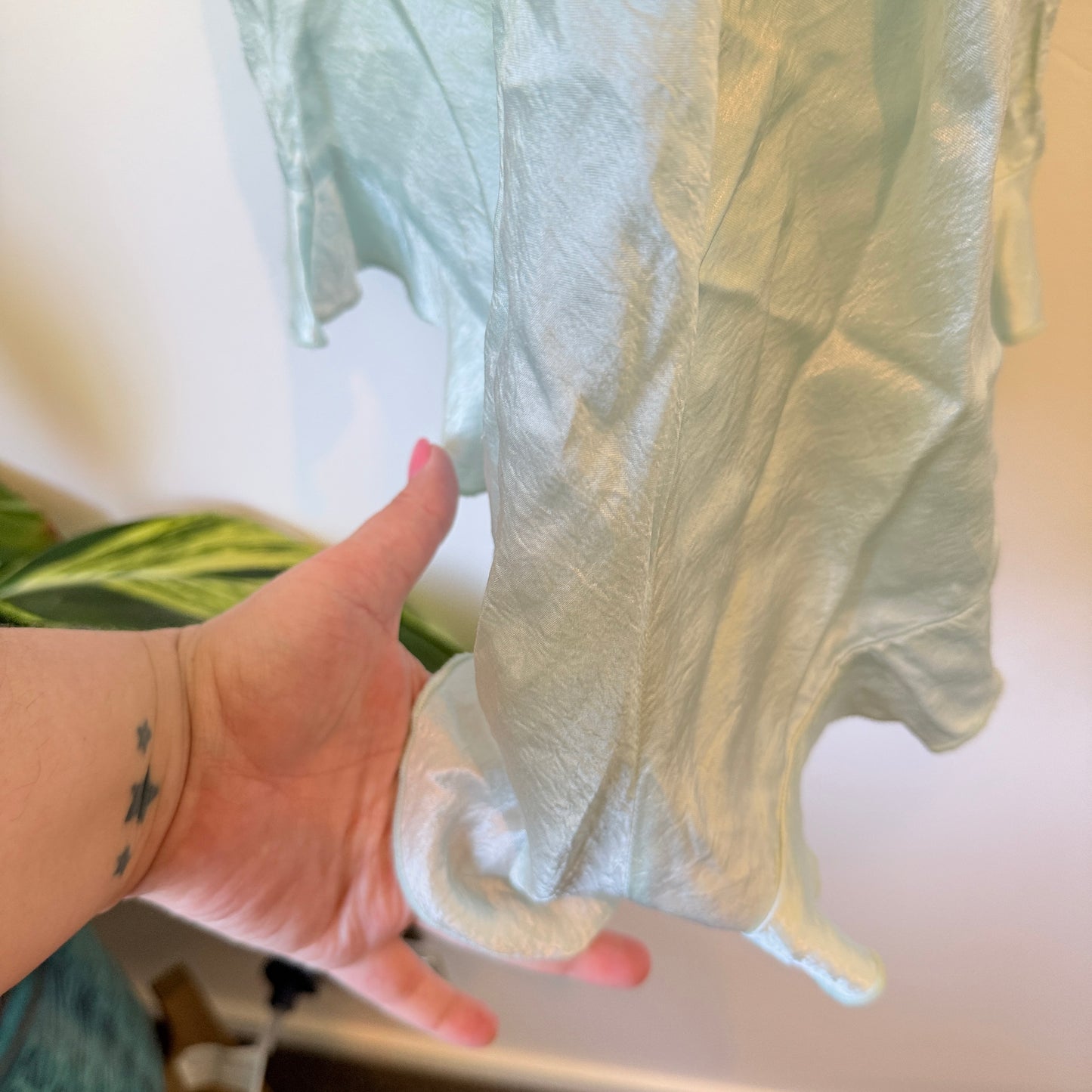 Ruby 10 NZ Made Light Blue Acetate Slip Dress